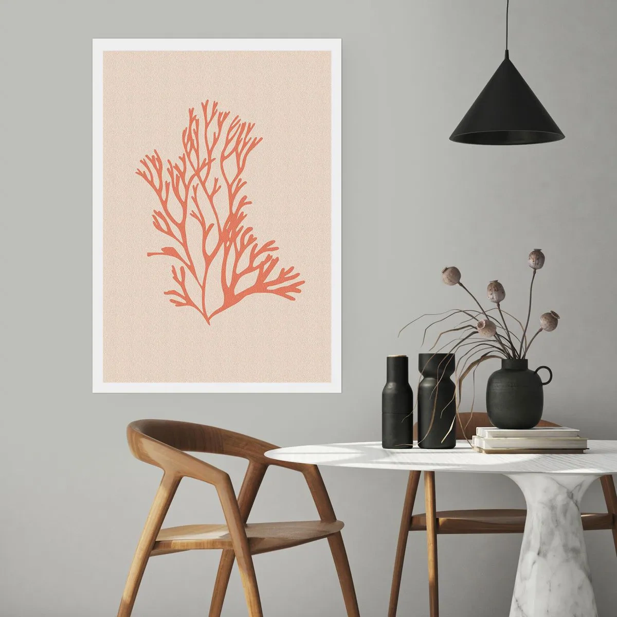 Plakat - Koral filigran - 30x40 cm