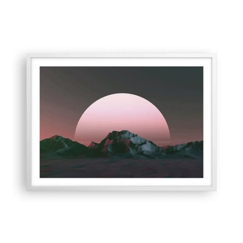 Plakat i hvid ramme - I en nabogalakse - 70x50 cm