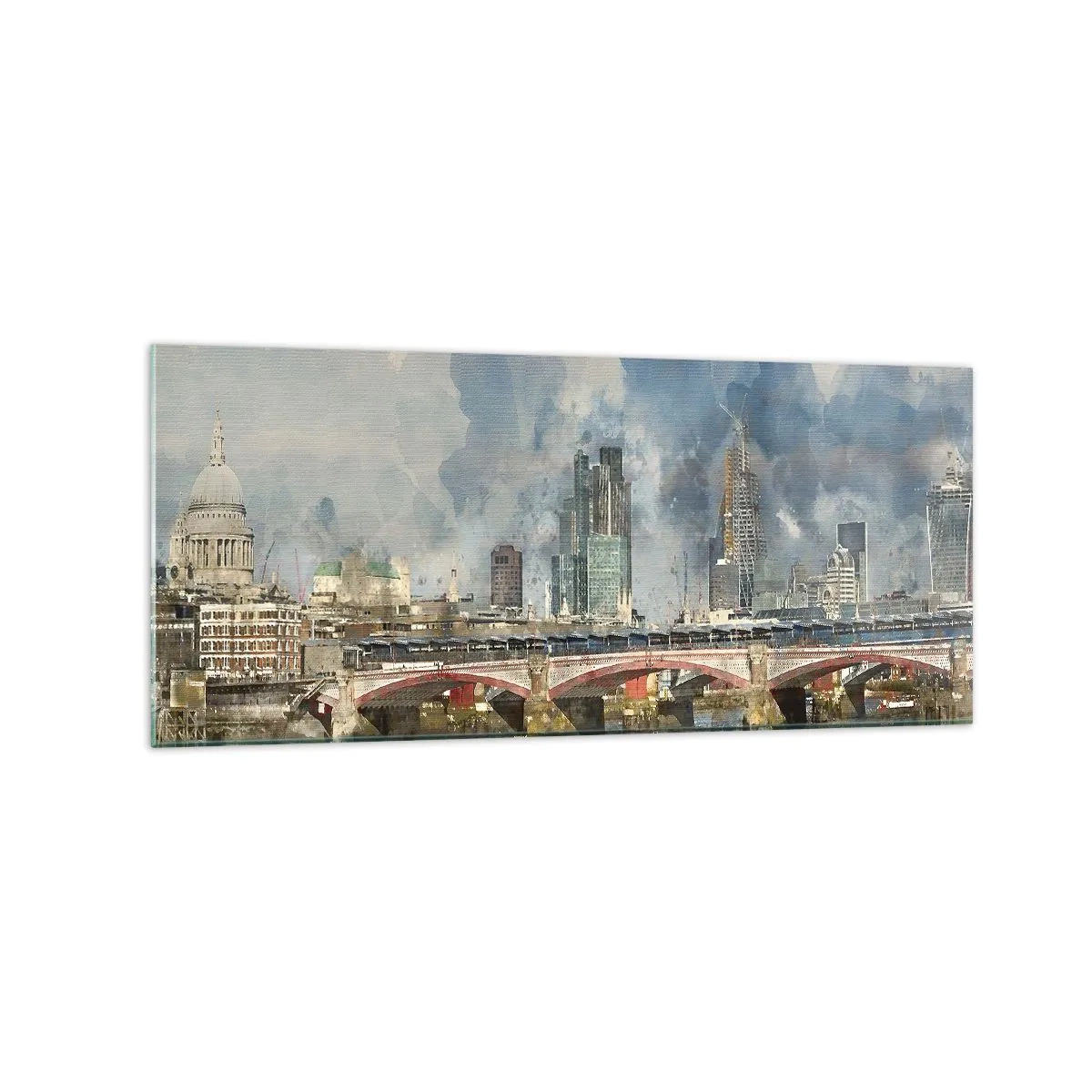 Billede på glas - London i al sin pragt - 120x50 cm
