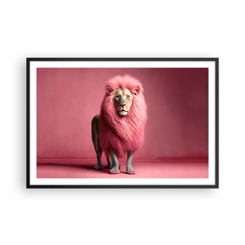 Plakat i sort ramme - Og du er ikke længere bange - 91x61 cm