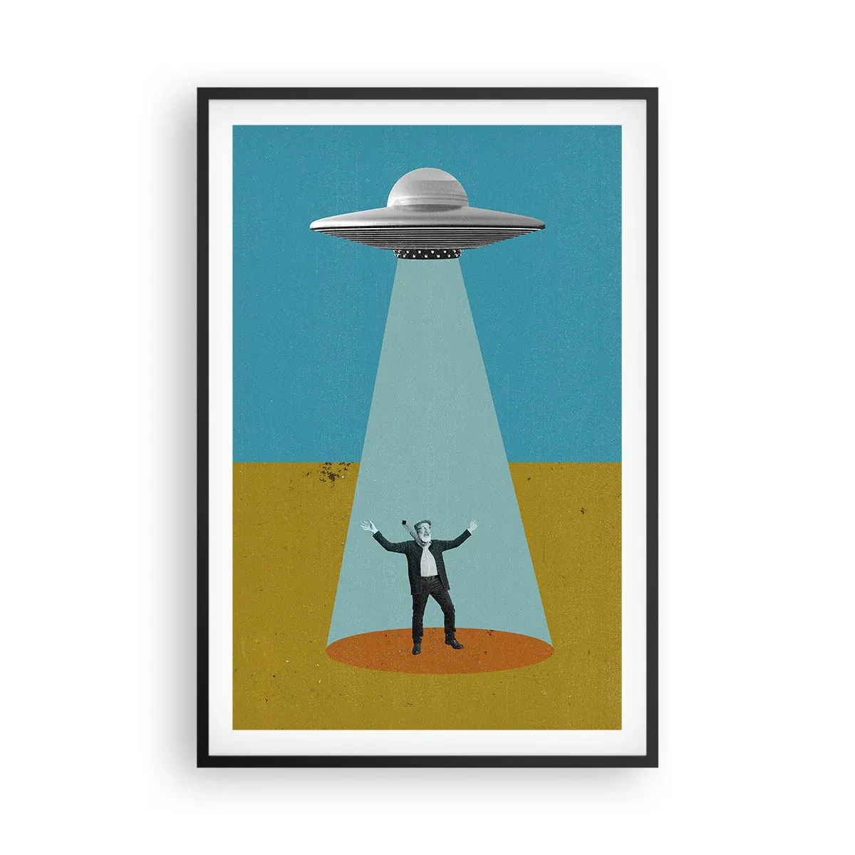 Plakat i sort ramme - Et tæt møde - 61x91 cm