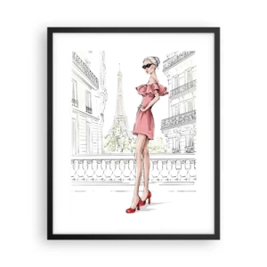 Plakat i sort ramme - Modens kunst - 40x50 cm