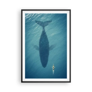 Plakat i sort ramme - Møde på havet - 61x91 cm