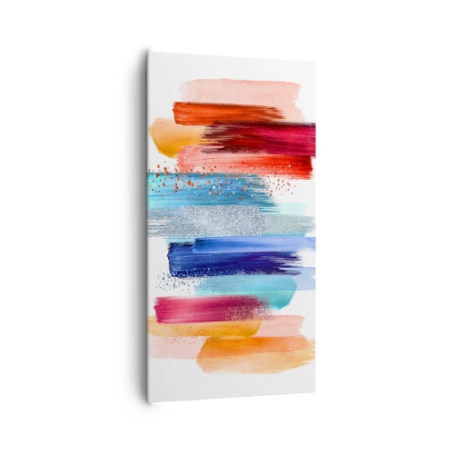 Lærredstryk - Billede på lærred - Op og ned - 65x120 cm