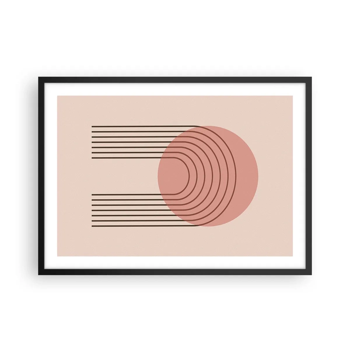 Plakat i sort ramme - Uimodståelig tiltrækningskraft - 70x50 cm