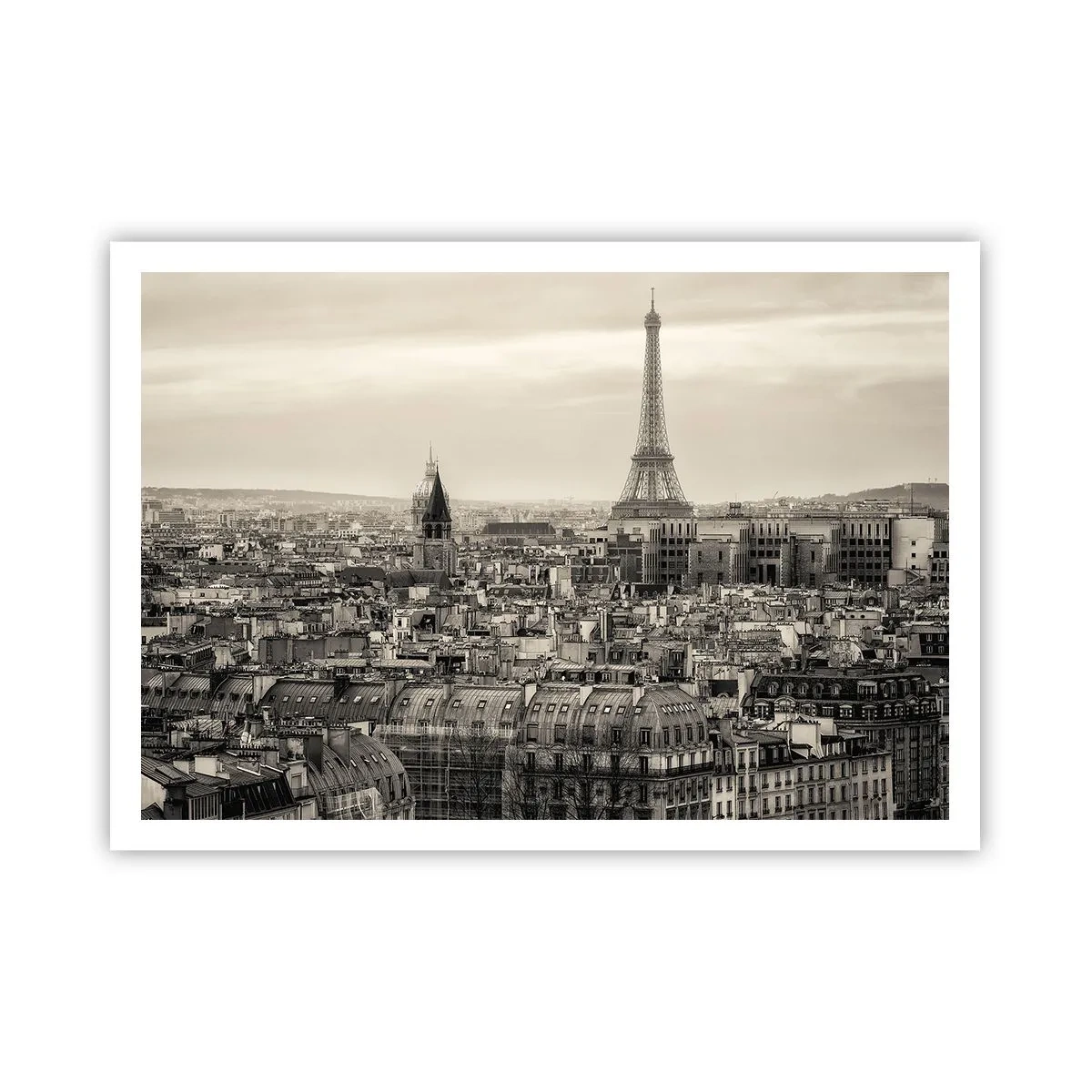 Plakat - Over Paris' hustage - 100x70 cm
