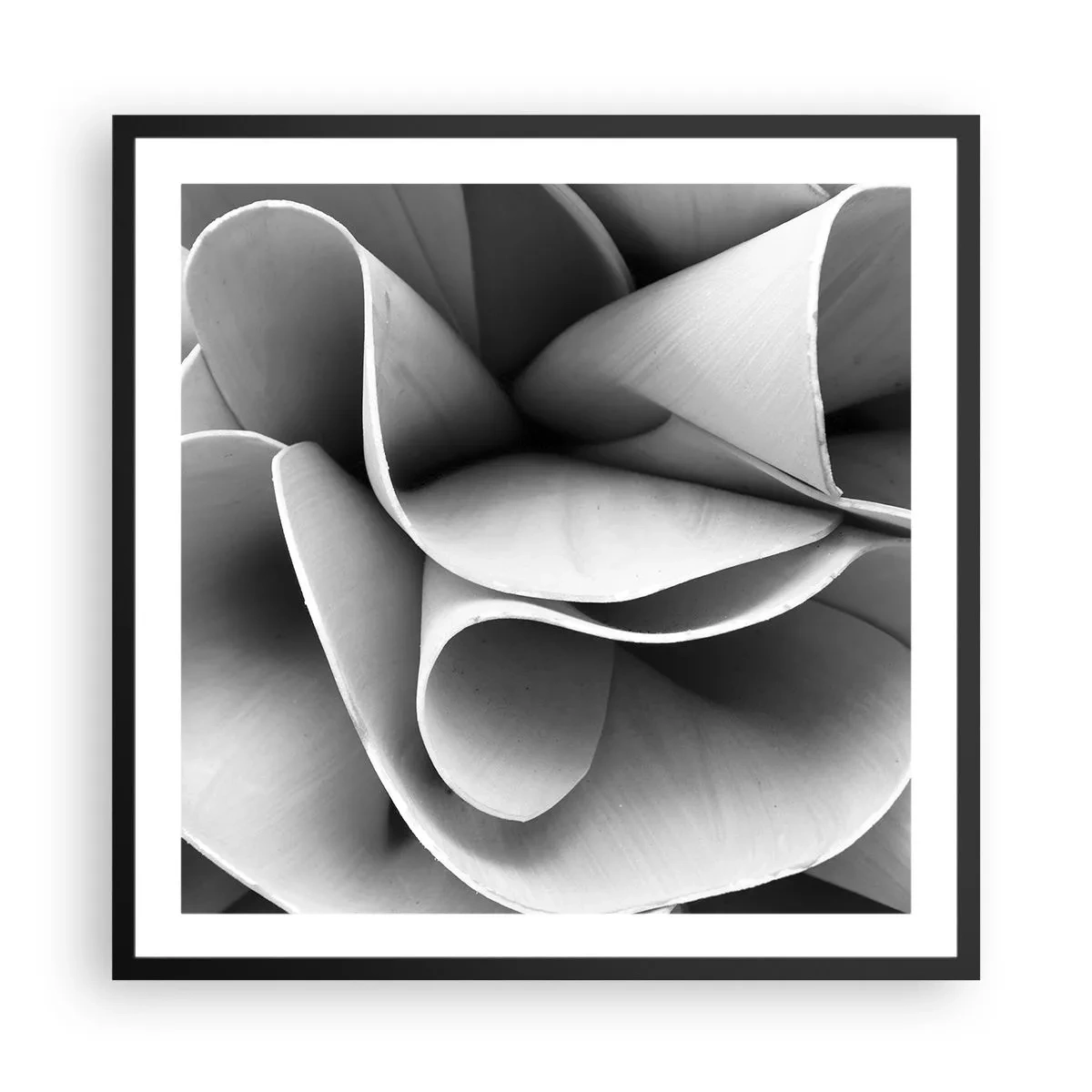 Plakat i sort ramme - Hvad der sker i rummet - 60x60 cm
