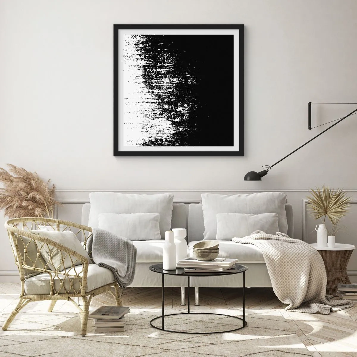 Plakat i sort ramme - Og vinderen er... - 50x50 cm