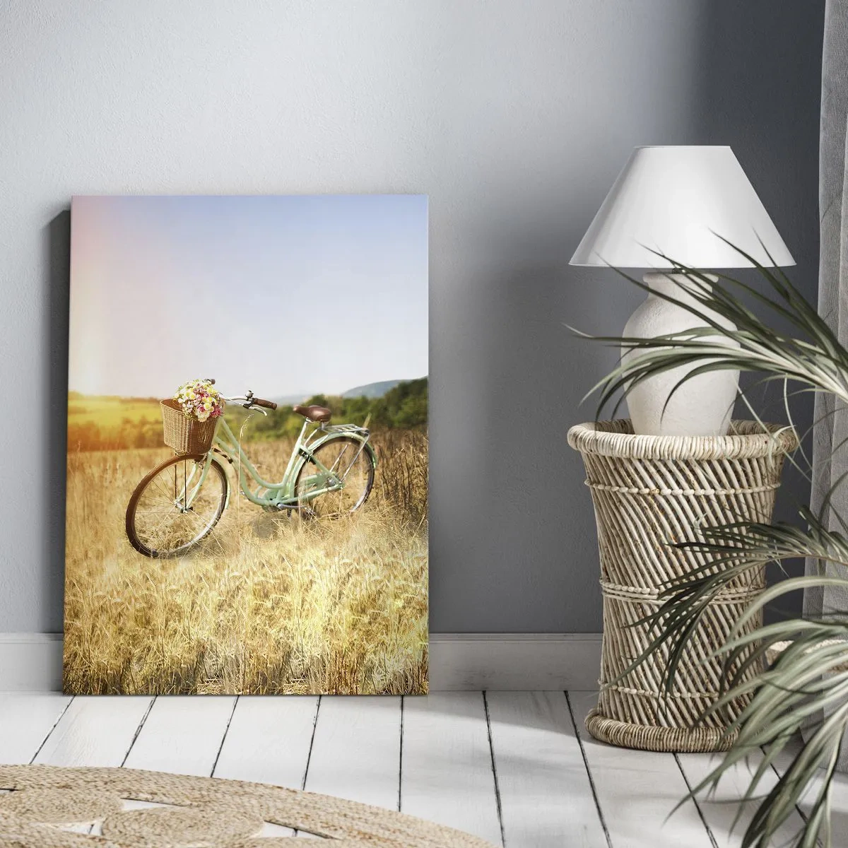 Lærredstryk - Billede på lærred - Jeg bliver her et stykke tid - 50x70 cm
