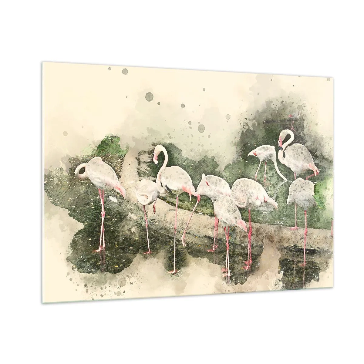 Billede på glas - En eksotisk drøm - 100x70 cm