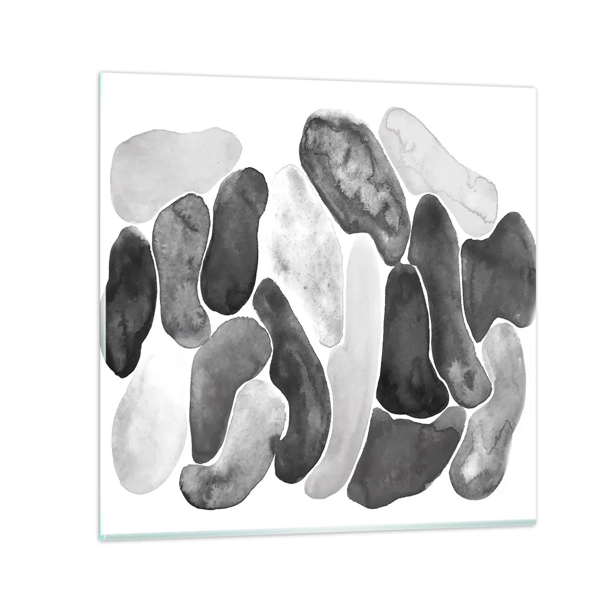 Billede på glas - Stenet abstraktion - 70x70 cm