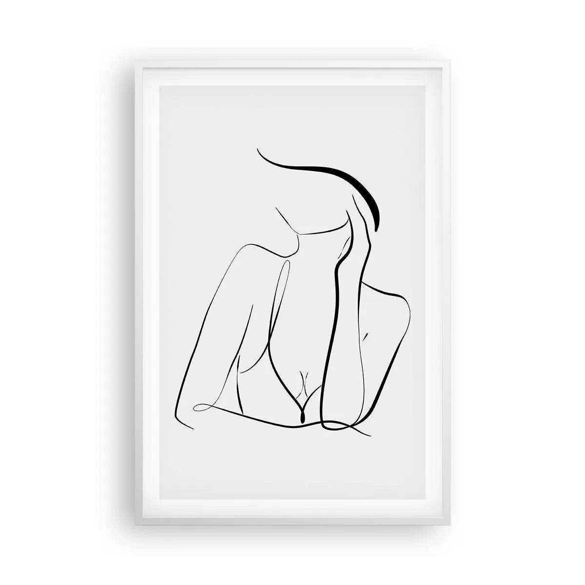 Plakat i hvid ramme - På bølgen af en drøm - 61x91 cm