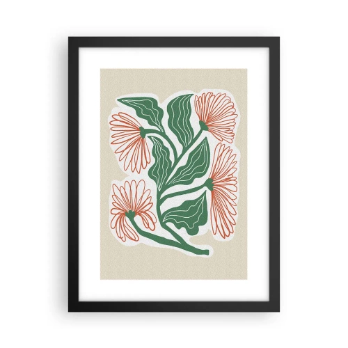 Plakat i sort ramme - Folkeligt og moderne - 30x40 cm