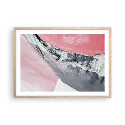 Plakat i ramme af lyst egetræ - Matchende sammensætning - 70x50 cm