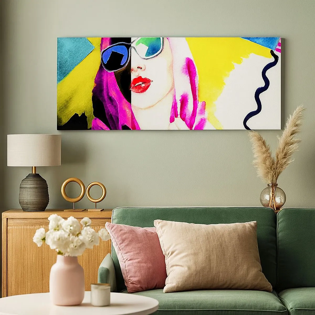 Lærredstryk - Billede på lærred - Jeg er ikke hvid, og jeg er ikke sort - 100x40 cm