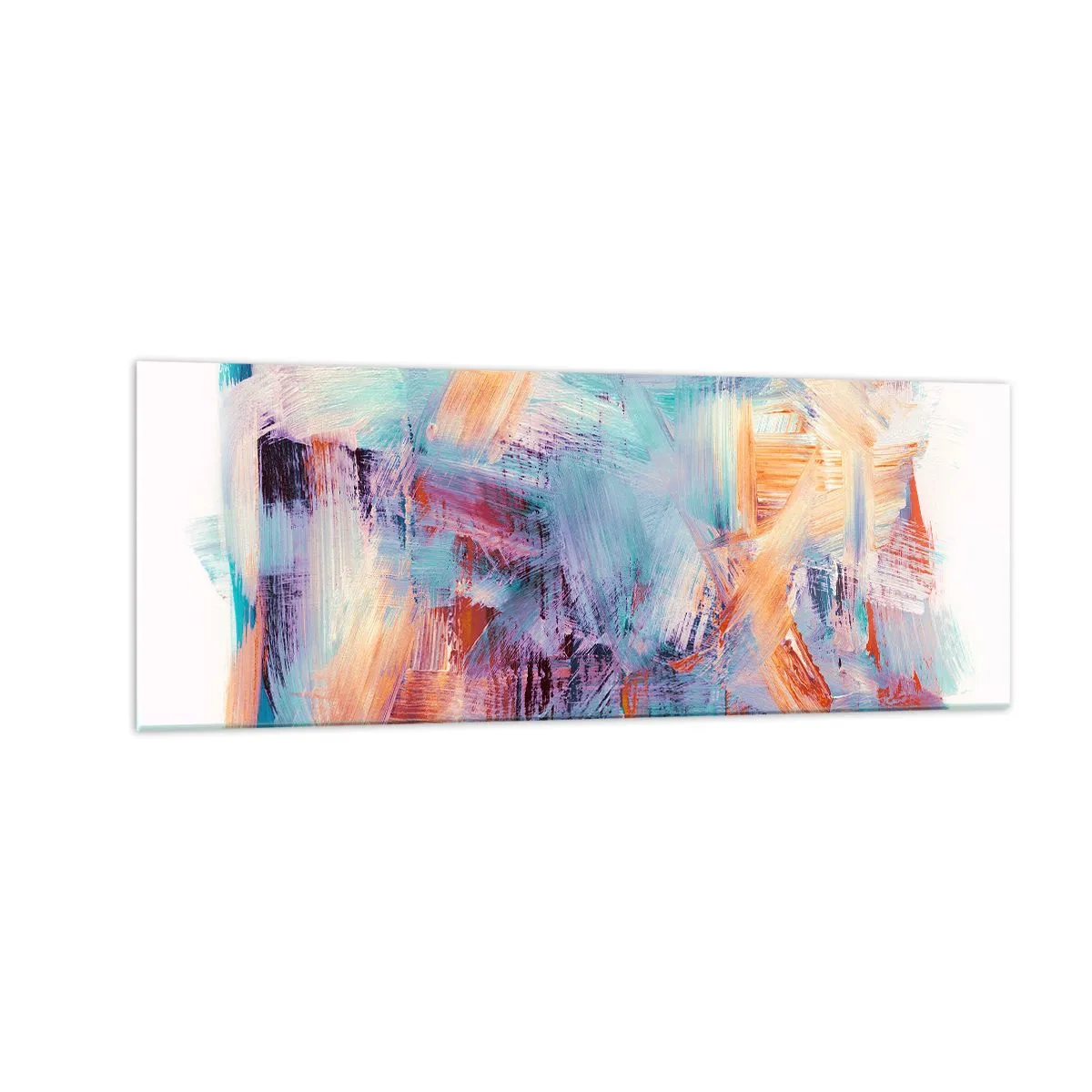 Billede på glas - Farverigt rod - 140x50 cm