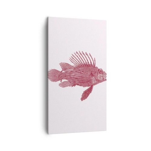 Lærredstryk - Billede på lærred - En beboer i eksotiske farvande - 45x80 cm