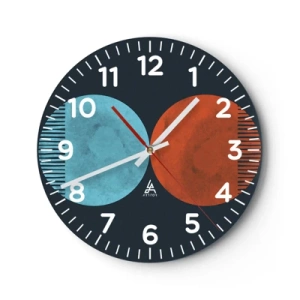 Vægur, Uret - Kun geometri? - 40x40 cm