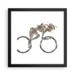 Plakat i sort ramme - En fantastisk maskine - 30x30 cm