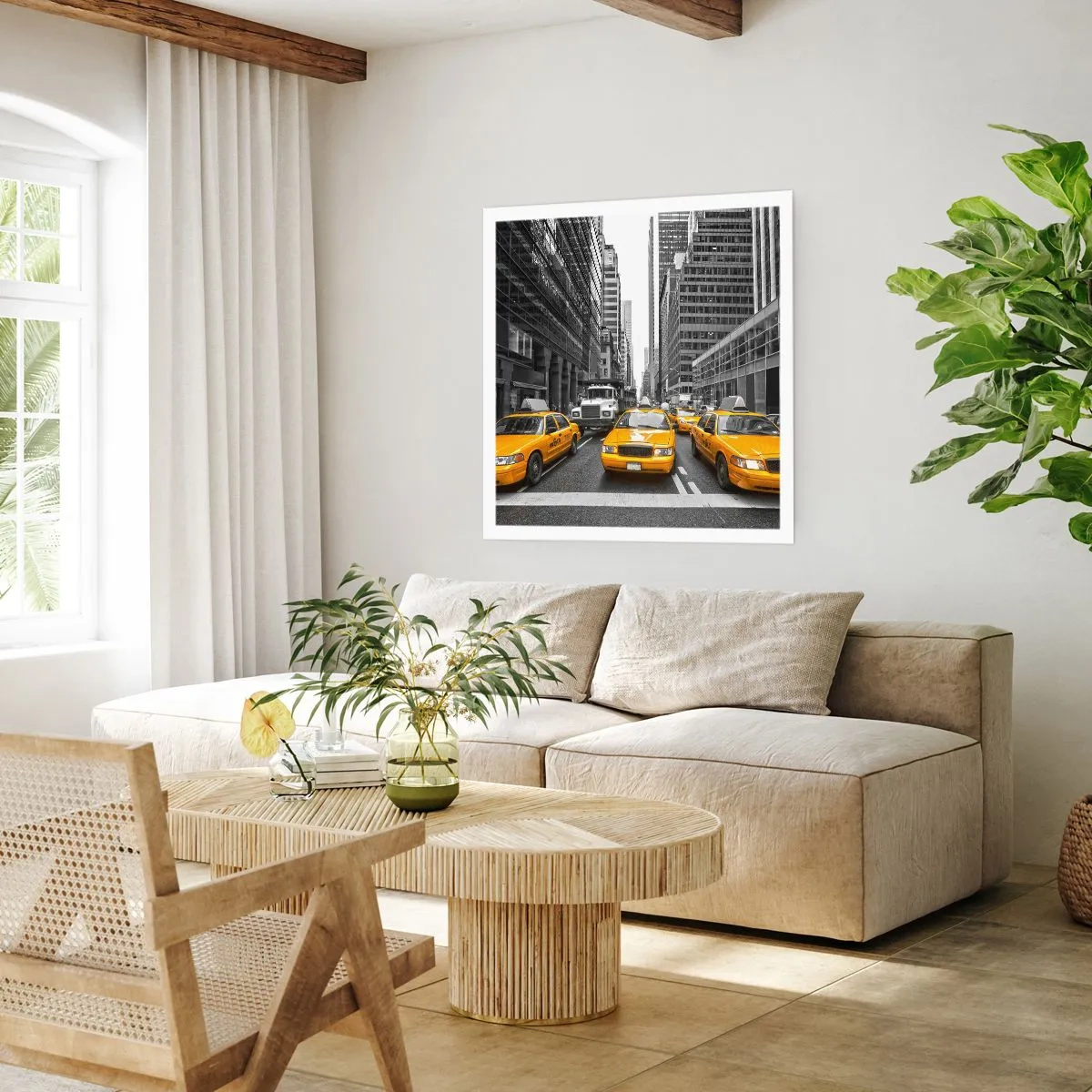 Plakat - Det er os, der farver byen - 50x50 cm