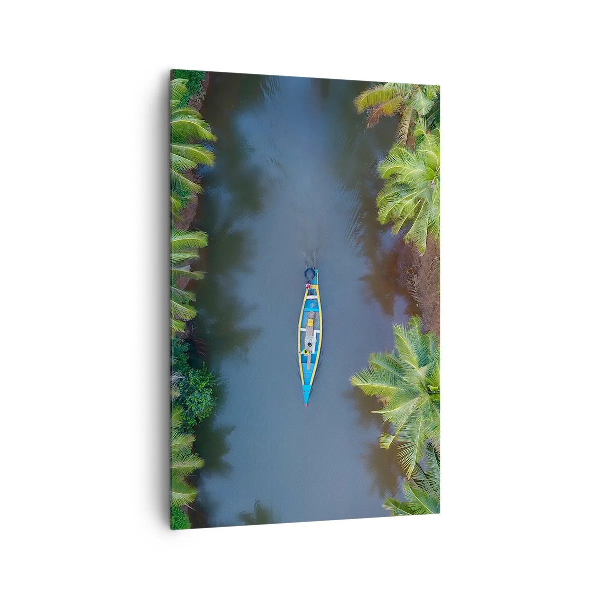 Lærredstryk - Billede på lærred - På en tropisk sti - 80x120 cm