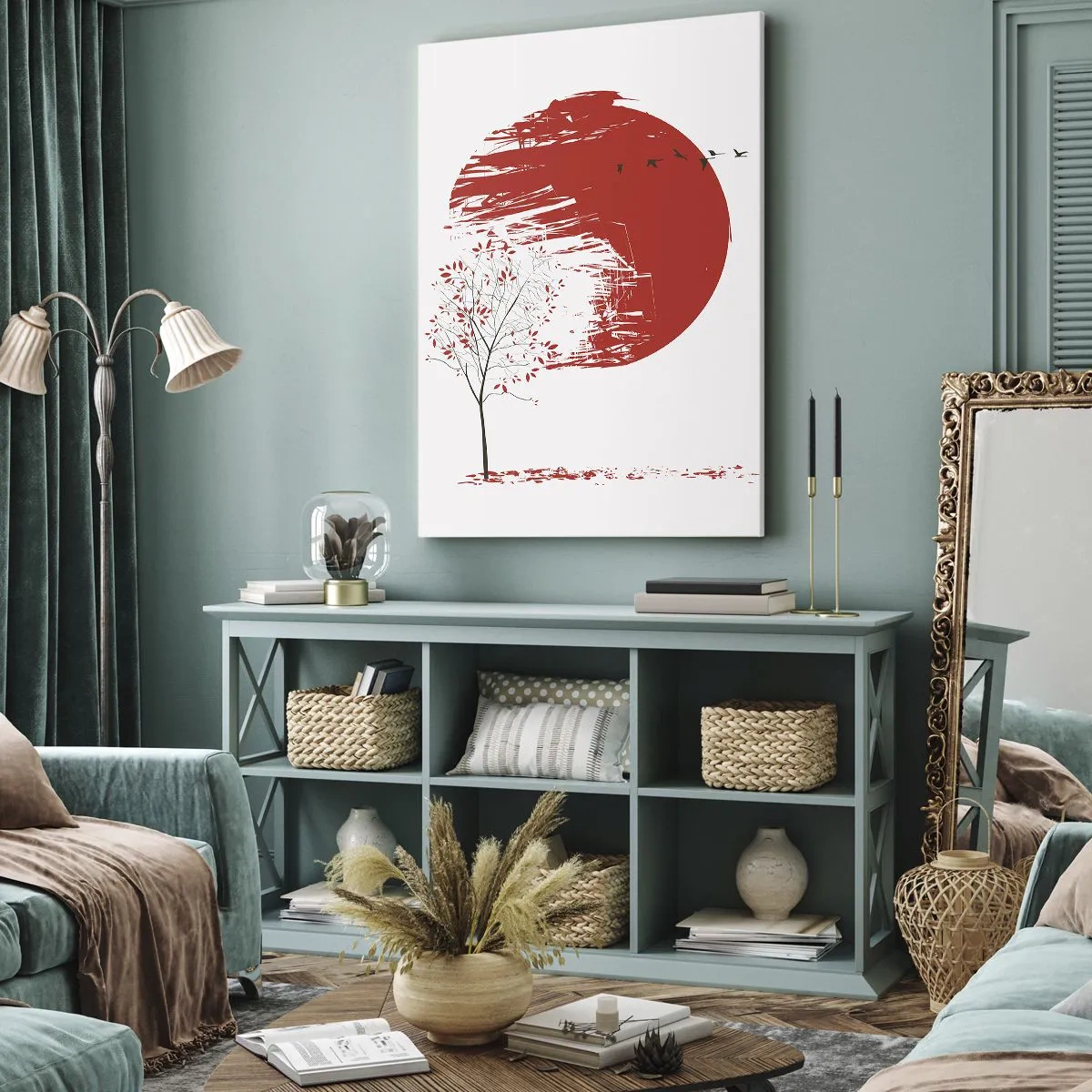 Lærredstryk - Billede på lærred - Kender du dette land? - 45x80 cm