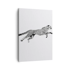 Lærredstryk - Billede på lærred - Den hurtigste på Jorden - 50x70 cm