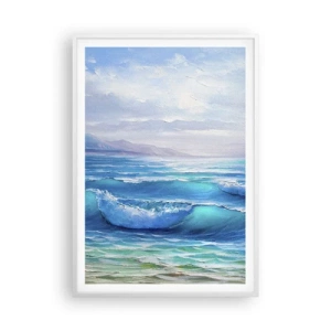 Plakat i hvid ramme - Giver trøst - 70x100 cm