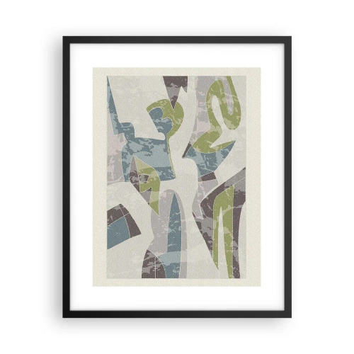 Plakat i sort ramme - Komposition bag glas - 40x50 cm