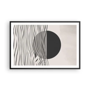 Plakat i sort ramme - Halvkomposition - 91x61 cm