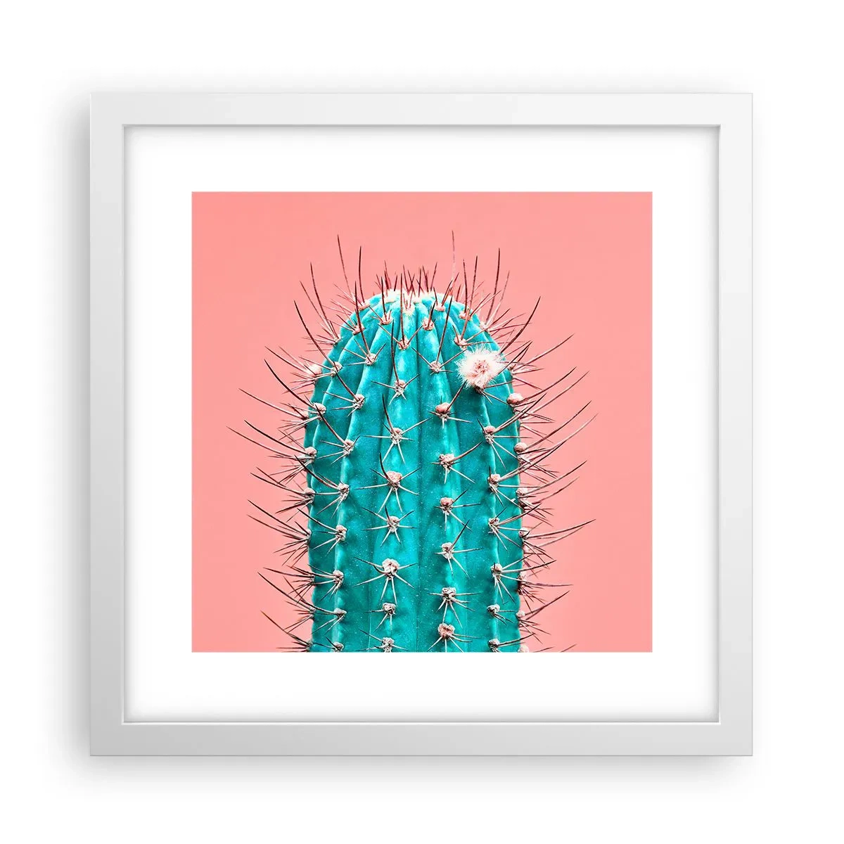 Plakat i hvid ramme - Bare se - 30x30 cm