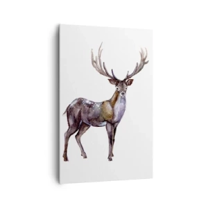 Lærredstryk - Billede på lærred - Kongen af den nordlige ødemark - 80x120 cm