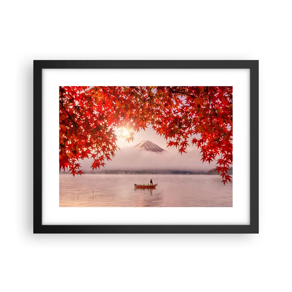 Plakat i sort ramme - I en japansk atmosfære - 40x30 cm