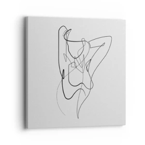 Lærredstryk - Billede på lærred - Virkelig, hvad er du for en person... - 30x30 cm