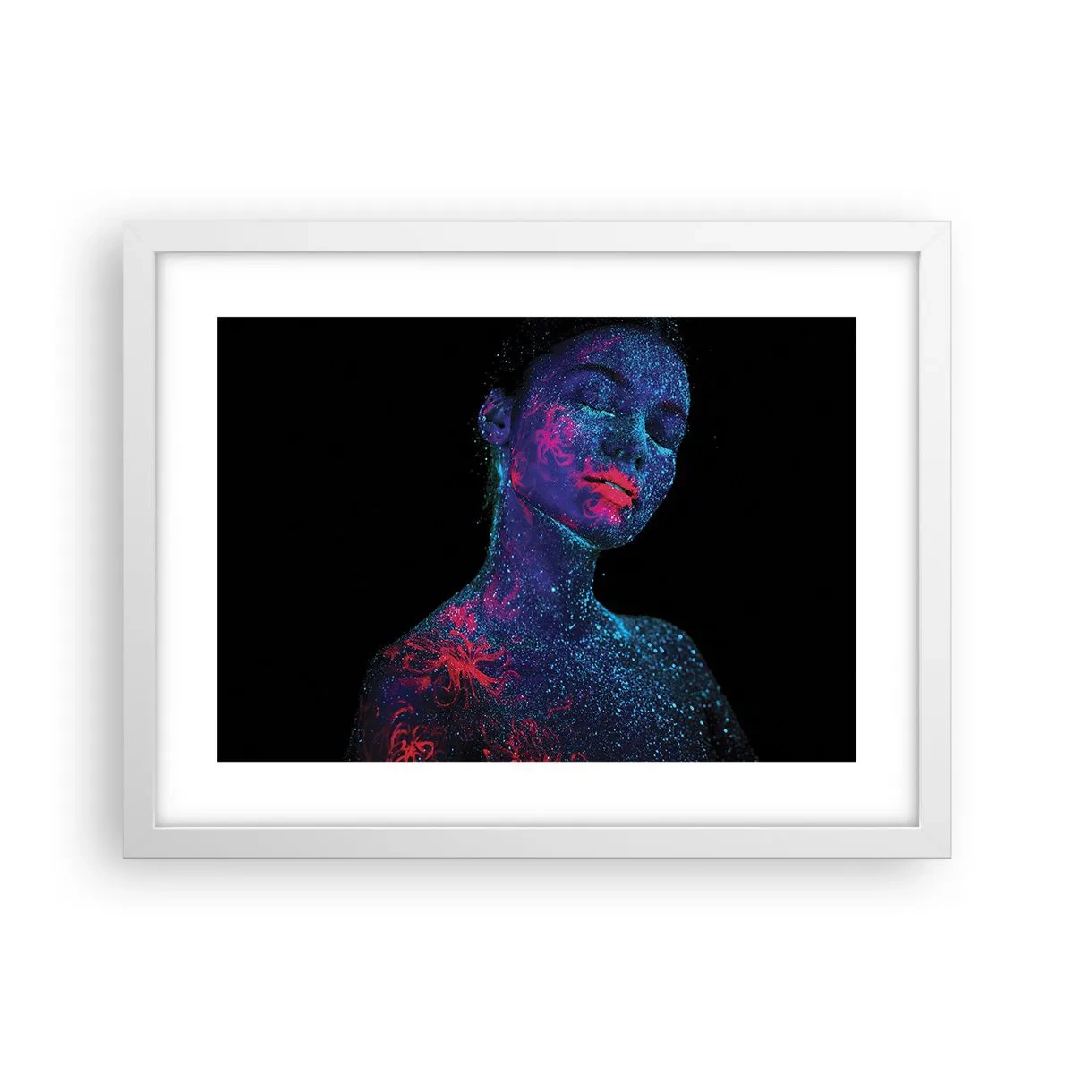 Plakat i hvid ramme - I stjernestøv - 40x30 cm