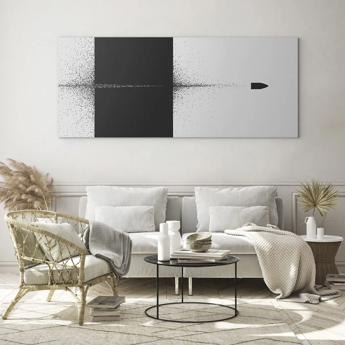 Billede på glas - Lige til sagen - 100x40 cm