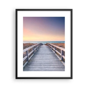 Plakat i sort ramme - Baltisk aften aura - 40x50 cm