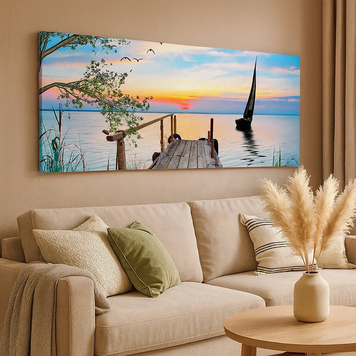 Lærredstryk - Billede på lærred - Godaften - 30x30 cm