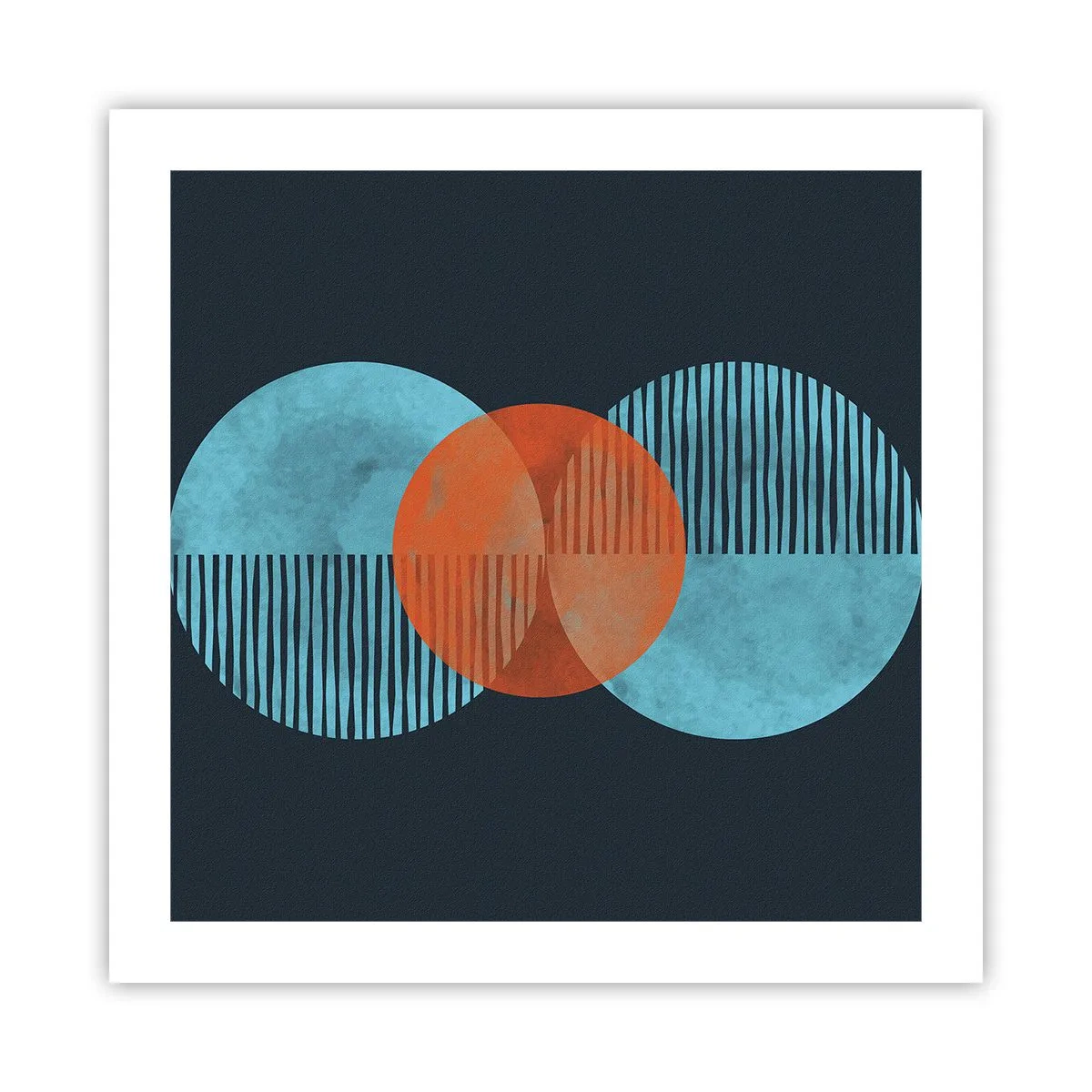 Plakat - Symmetrisk sammensætning - 50x50 cm