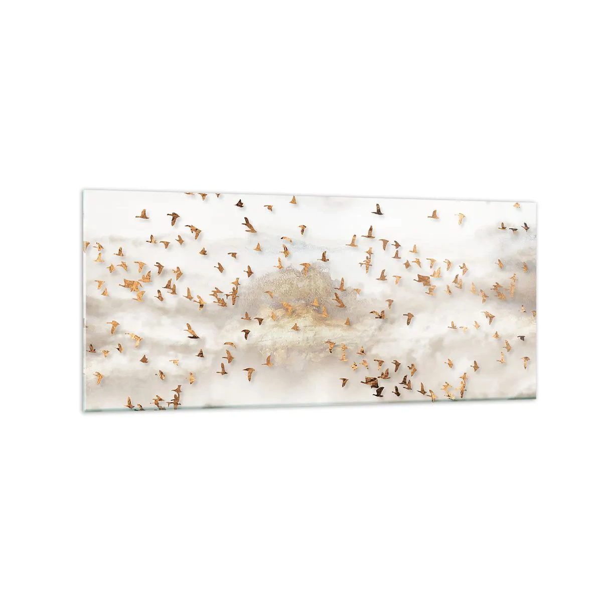 Billede på glas - Det er på tide... - 120x50 cm