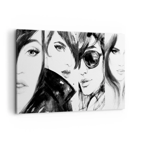 Lærredstryk - Billede på lærred - Skønhed mangedoblet - 100x70 cm