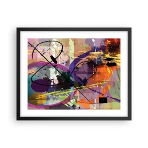 Plakat i sort ramme - Kan være lige eller rundt - 50x40 cm