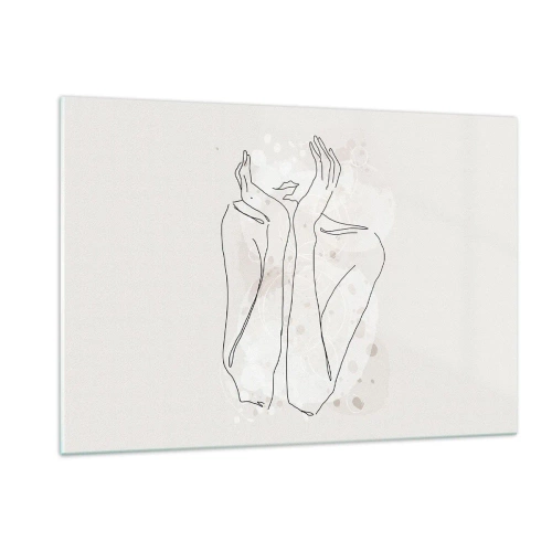 Billede på glas - En drømmende stund - 120x80 cm