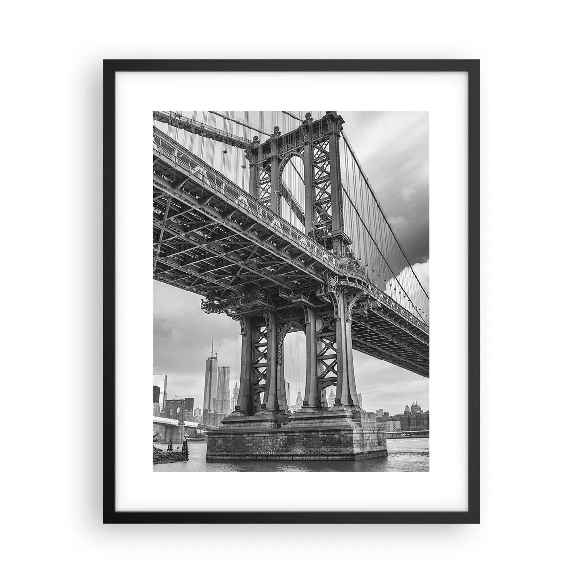 Plakat i sort ramme - Til byens hjerte - 40x50 cm
