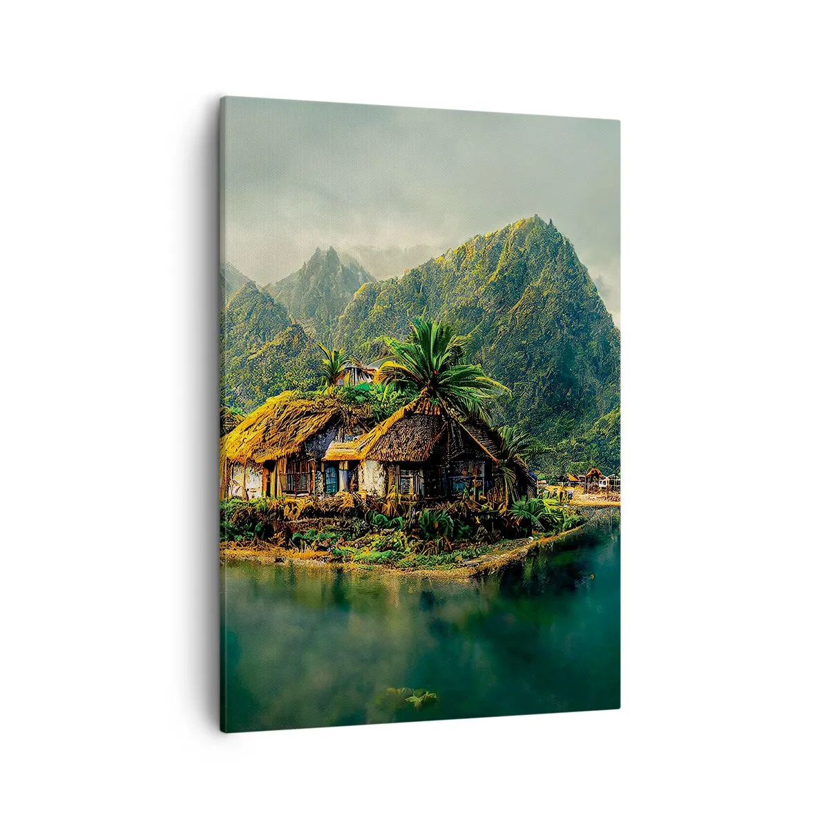 Lærredstryk - Billede på lærred - Tropisk paradis - 50x70 cm