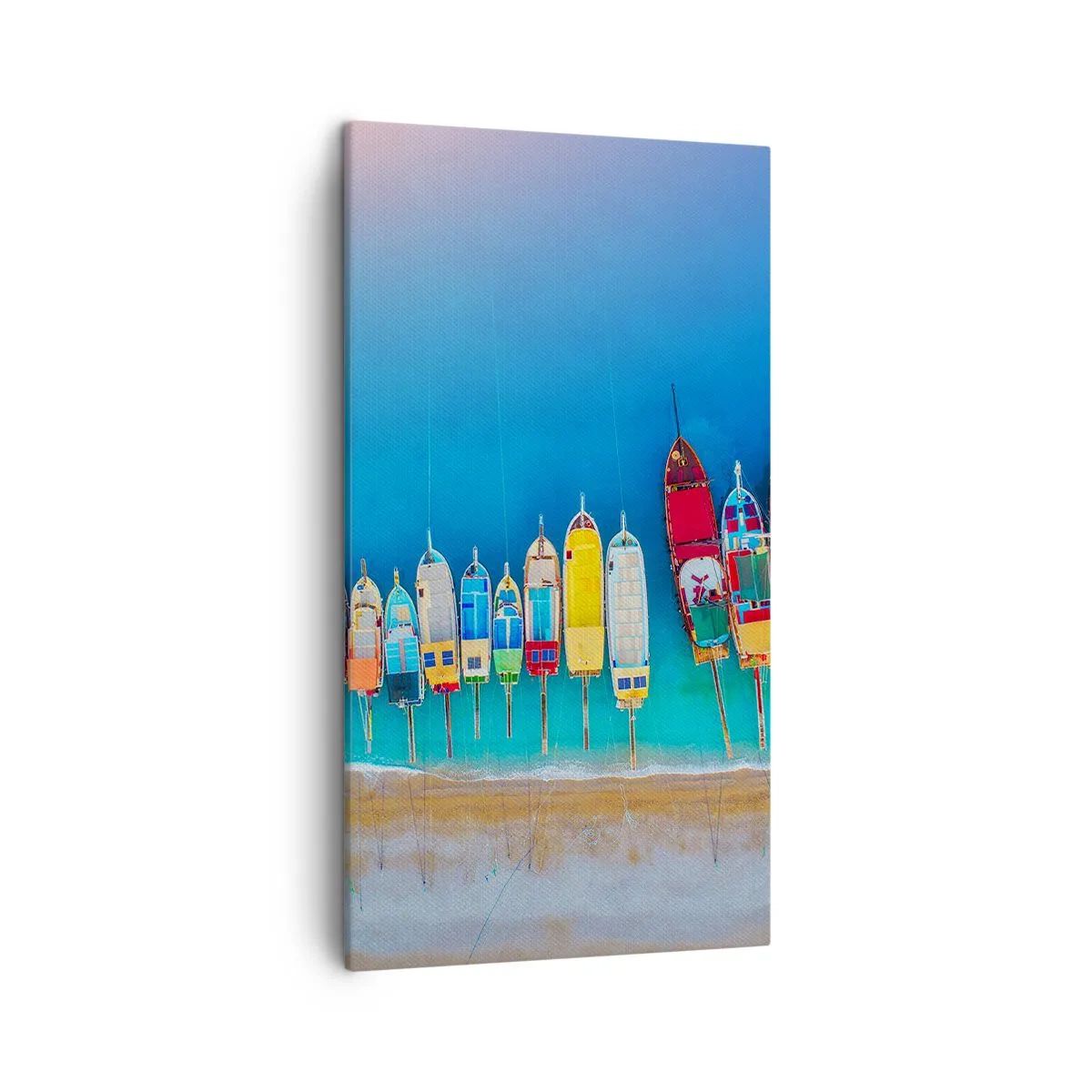 Lærredstryk - Billede på lærred - Fra et fugleperspektiv - 45x80 cm