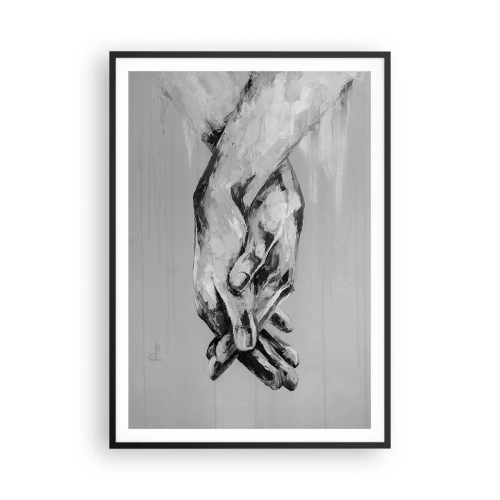 Plakat i sort ramme - Begyndelsen ... - 70x100 cm