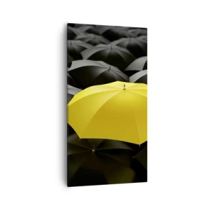 Lærredstryk - Billede på lærred - Farvel til tristhed - 55x100 cm