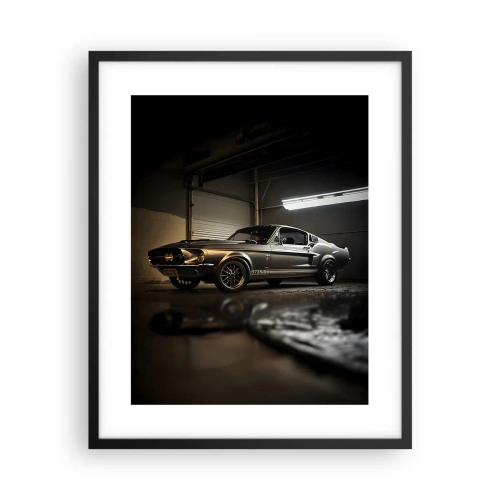 Plakat i sort ramme - Tilbage til fortiden - 40x50 cm