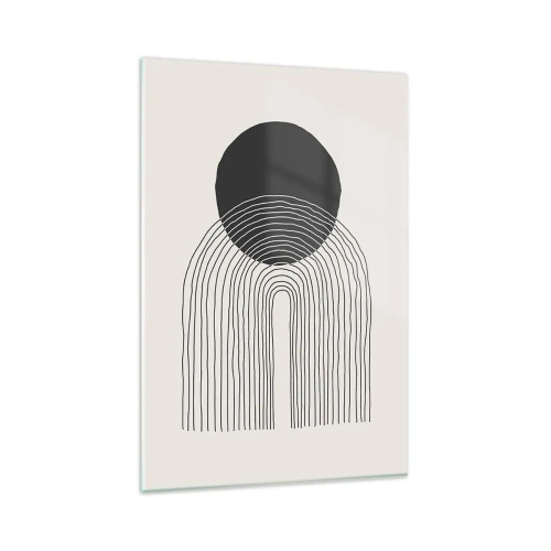 Billede på glas - Rystende og selvsikker - 80x120 cm